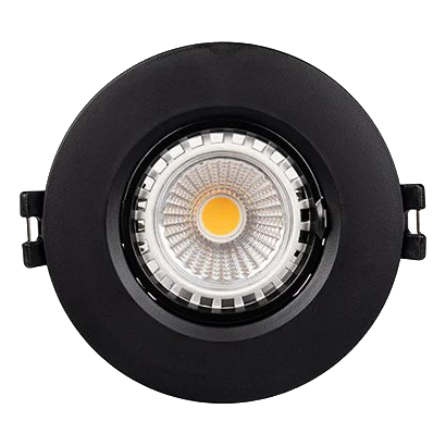 Eurolux D165B Black Fixed Downlight