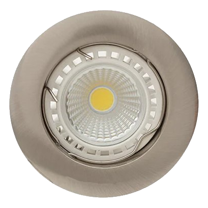 Eurolux D20Sc Satin Chrome Straight Curved Rim Downlight