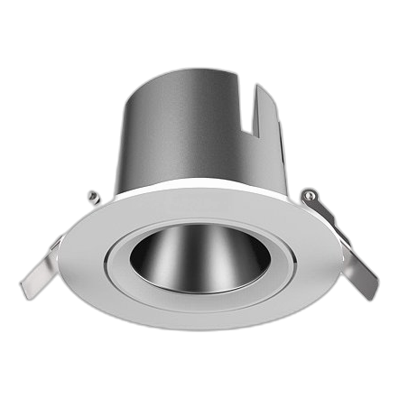 Huayi Qs0153 White 90Mm 12W Warm White Tilt Downlight