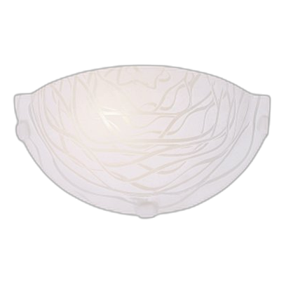 Bright Star Wb1299/1 White Glass Wall Light