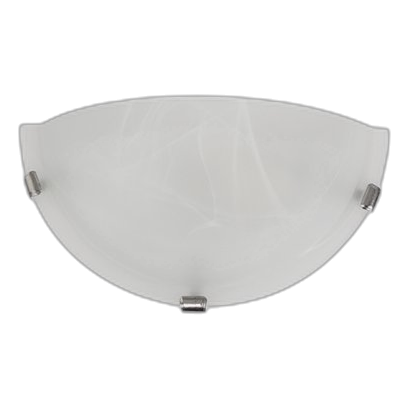 Bright Star Wb2008 Silver Alabaster Glass Wall Light