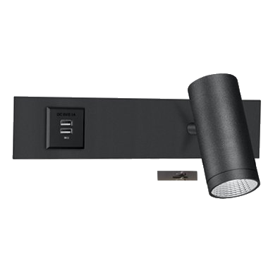 Bright Star Wb205 Matt Black Led Wall Light
