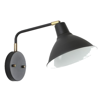 Bright Star Wb383 Sand Black & Antique Brass Wall Light