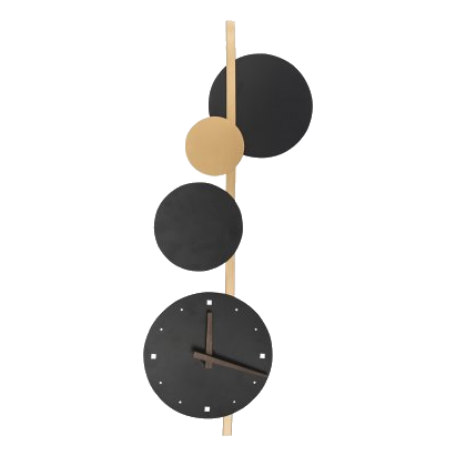 Bright Star Wb399 Black Led Wall Light + Clock