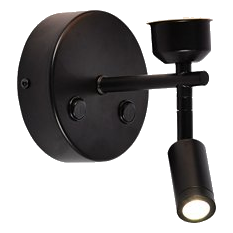 Bright Star Wb403/2 Black Led Wall Light