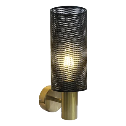 Bright Star Wb415/1 Black & Gold Wall Light
