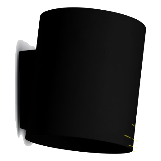 Spazio 4550.30 Shuttle Gu10 Black Wall Light