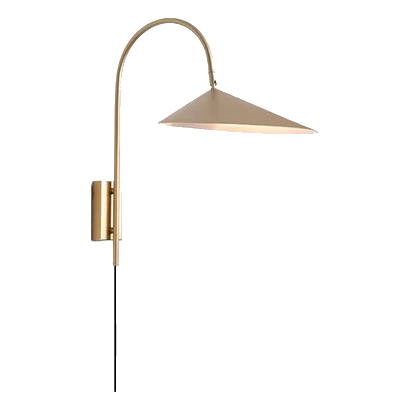 Spazio 5250.10 Arum Matt Gold & White Inner Wall Light