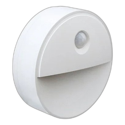 Spazio 7010.31 Dot White Abs Led With Motion Sensor Wall Light
