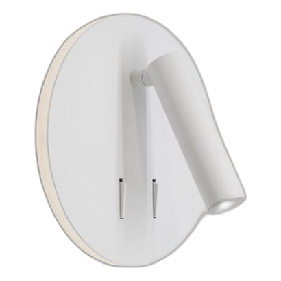 Spazio 8289/3031 Spin Round Matt White Wall Light