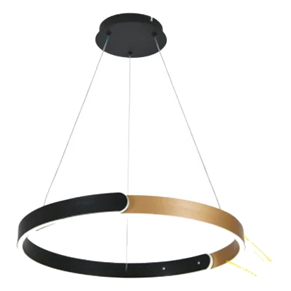 Bright Star Pen252 Cct Black & Brass Led Pendant