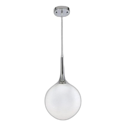 Bright Star Pen284/1 Polished Chrome & Opal Pendant