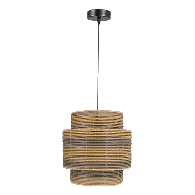 Bright Star Pen301 Black Rattan Pendant