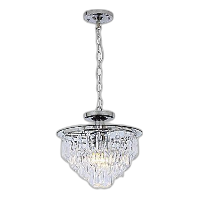 Bright Star Pen334/1 Chrome & Crystal Pendant