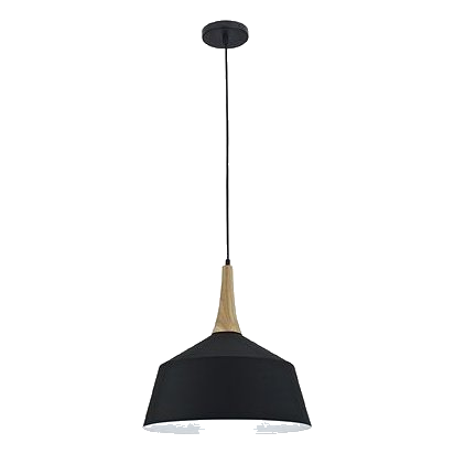 Bright Star Pen393/1 Black & Wood Pendant