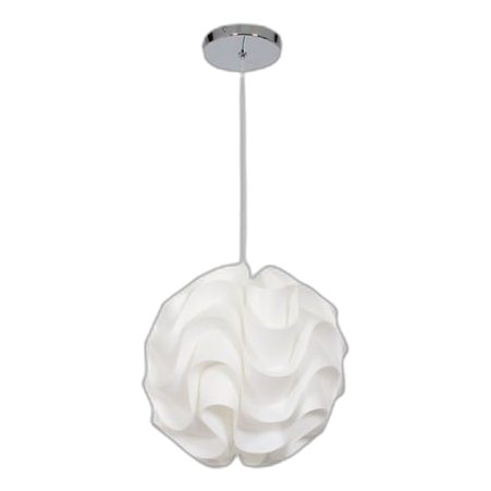 Bright Star Pen420/1 Chrome & White Pendant