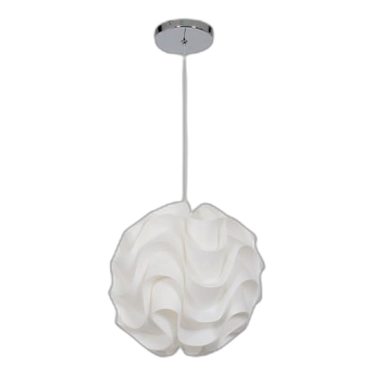 Bright Star Pen421/1 White Polyproylene Pendant