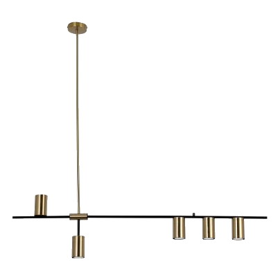Bright Star Pen460/5 Black & Gold Pendant