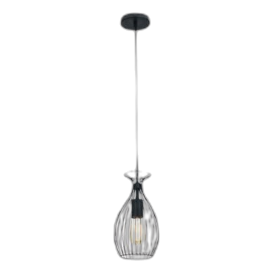 Bright Star Pen727/1 Black Metal Pendant