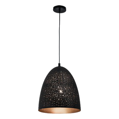 Bright Star Pen744 Black Metal Pendant
