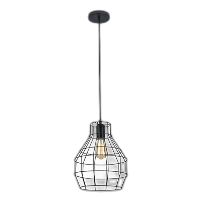 Bright Star Pen750/1 Black Metal Pendant