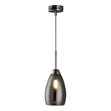 Bright Star Pen813/1 Gun Metal & Glass Pendant