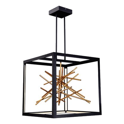 Bright Star Pen817 Black Metal Pendant