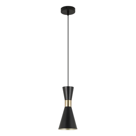 Bright Star Pen940 Black & Gold Metal Pendant