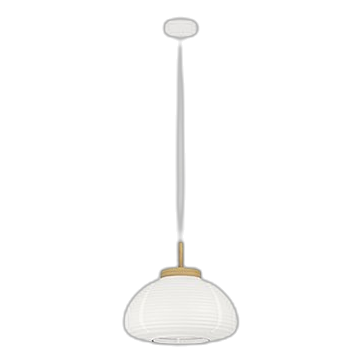 Eurolux P1354 Summerhill White & Brown Pendant
