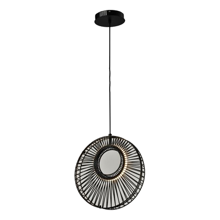 Huayi Kp10822-1A Black Led Pendant