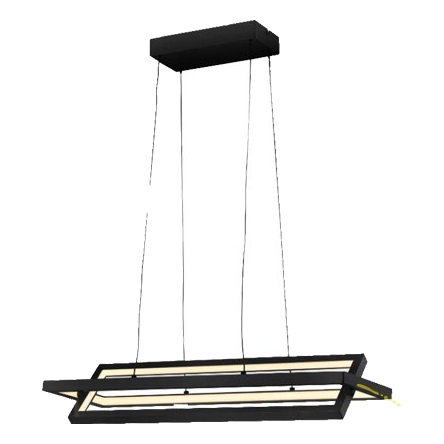 Huayi Kp10827-2A Matt Black Led Pendant