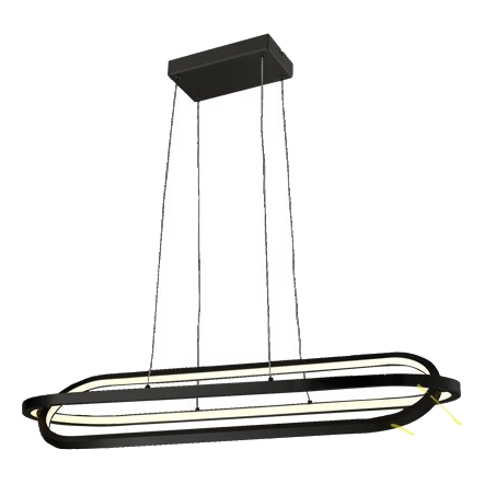 Huayi Kp10827-2B Matt Black Led Pendant