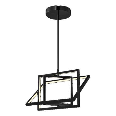 Huayi Kp10827-3 Matt Black Led Pendant