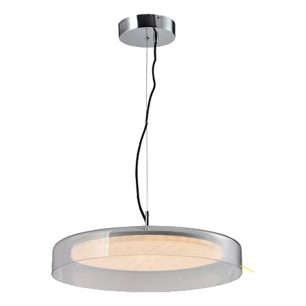 Huayi Kp10883-1M Chrome & Smokey Grey Pendant – 400Mm