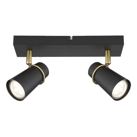 Bright Star S411/2 Black & Brass Spotlight