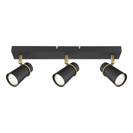 Bright Star S411/3 Black & Brass Spotlight