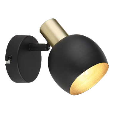 Bright Star S417/1 Black & Gold Spotlight