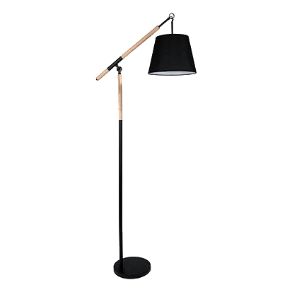 Bright Star Sl018 Black & Wood Floor Lamp