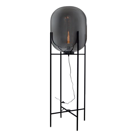 Bright Star Sl082 Smoked Glass Floor Lamp