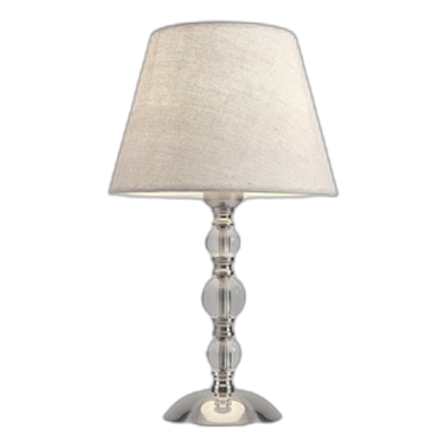 Bright Star Tl012 Satin Chrome & Crystal Table Lamp