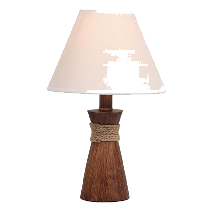 Bright Star Tl084 Wood & Hessian Table Lamp