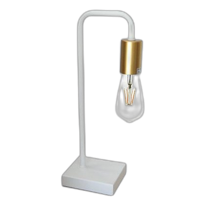 K-Light G-Klt-8105/Wh White & Satin Gold Table Lamp