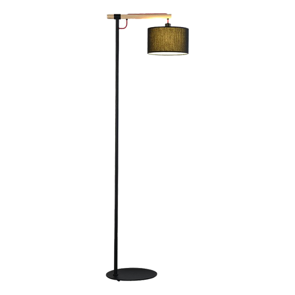 Spazio 5280.03.30 Langham Black Floor Lamp