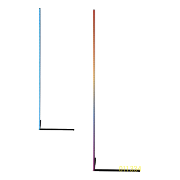 Spazio 5283 Anglé Black & Rgb Floor Lamp