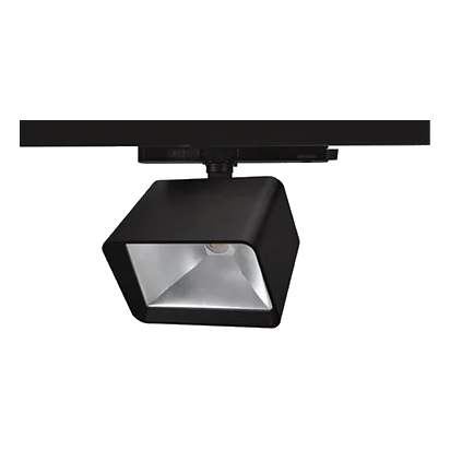 Spazio 4138.30334.30T4 Wash 3Cct Black 4 Wire Led Track Spot Light