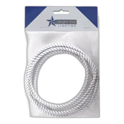 Bright Star Wire053-3M White & Grey Wire, 3 Meters