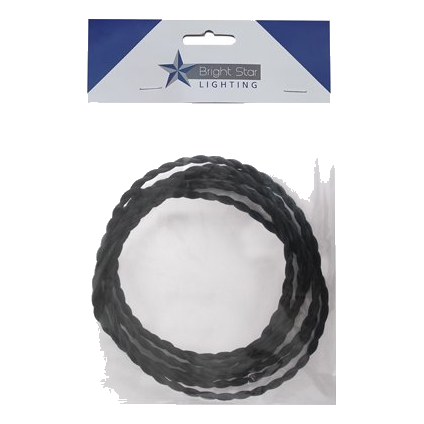 Bright Star Wire062-3M Twisted Black Wire, 3 Meters