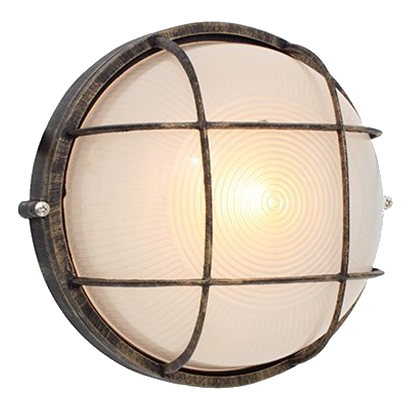 Eurolux B41Bg Black & Gold Bulkhead
