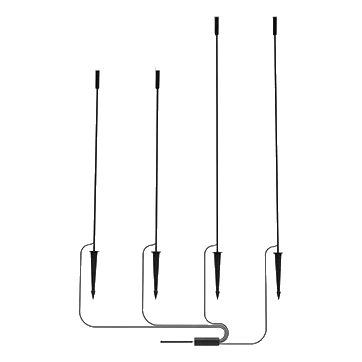 Bright Star Gs023 Black 4 Piece Garden Spike
