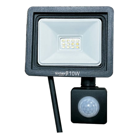 Synerji 10W Daylight Led Floodlight + Pir Sensor